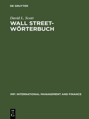 cover image of Wall Street-Wörterbuch